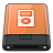 Orange iPod W Icon 48x48 png
